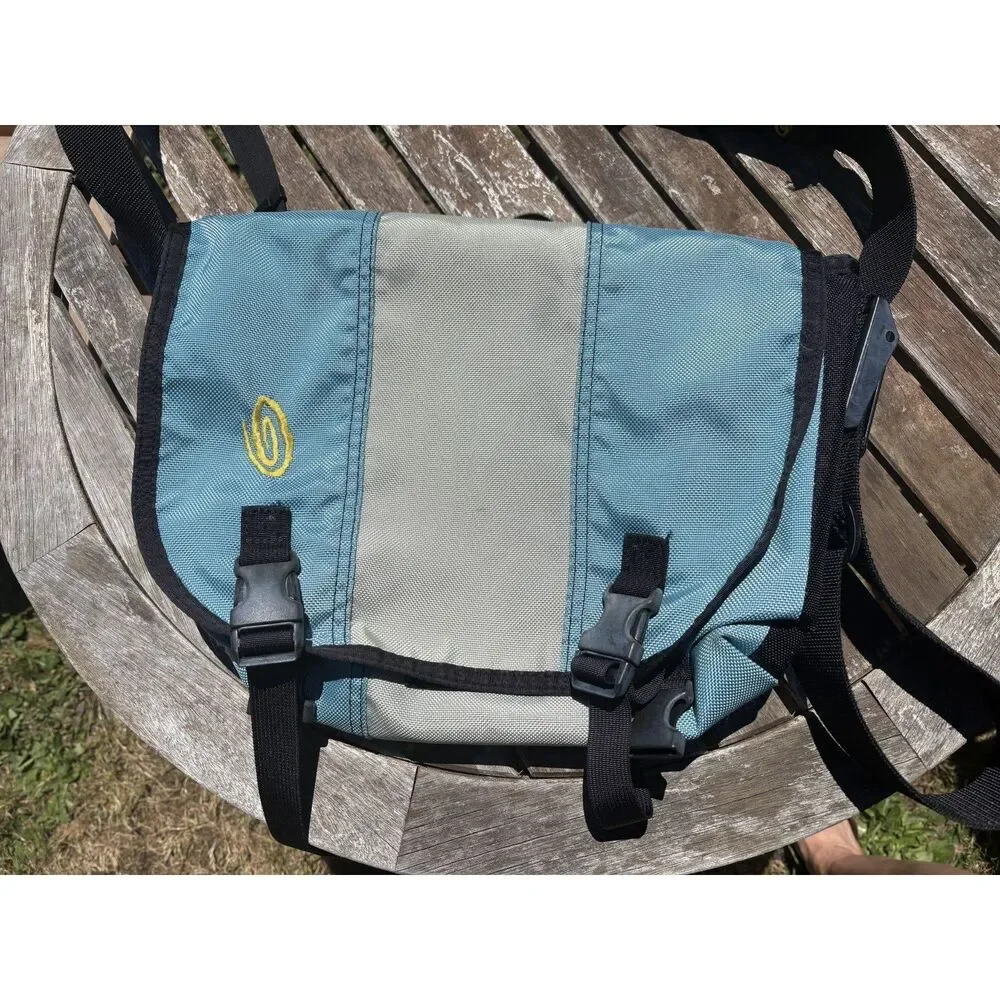 Timbuk2 Custom Classic Messenger Bag designed in SF Blue Gray Yellow